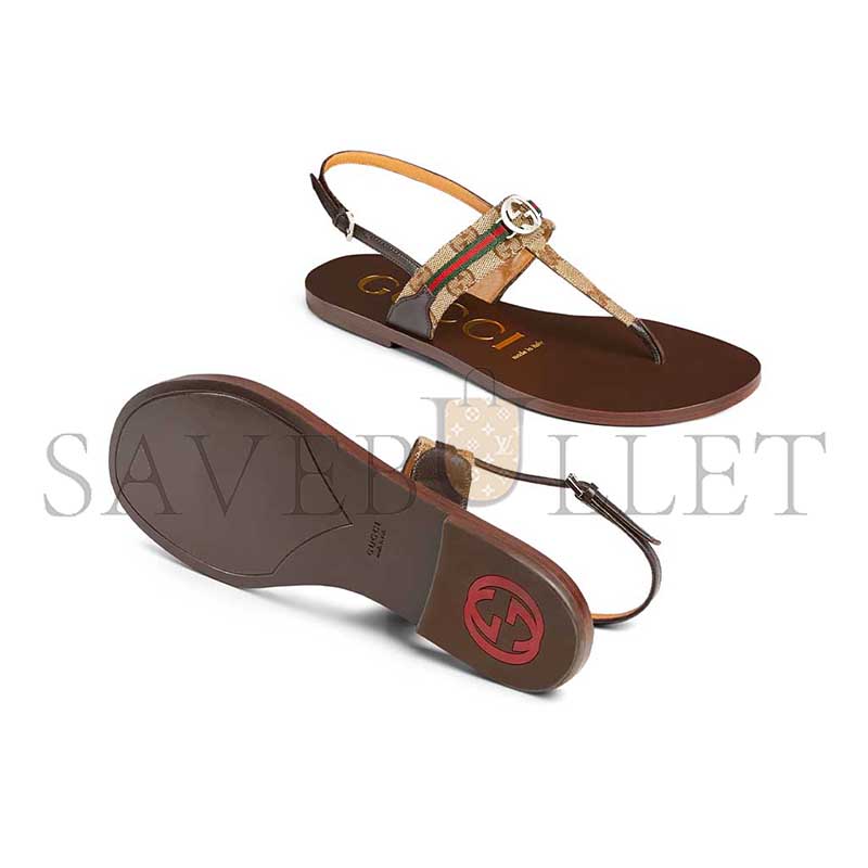 GUCCI INTERLOCKING G WEB SANDALS 782421
